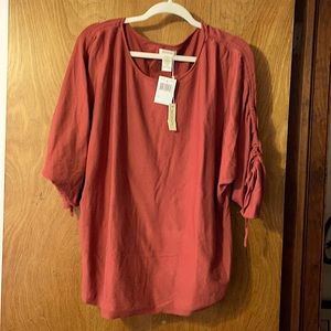 Max Studio Rust colored sweater.